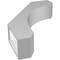 Ekena Millwork 4-in. W x 16-in. D x 24-in. H Legacy Architectural Grade PVC Knee Brace BRCP04X16X24LEC - alternate 6